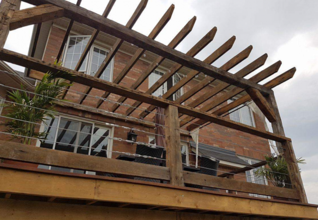 Deck and landscaping Seven Stones